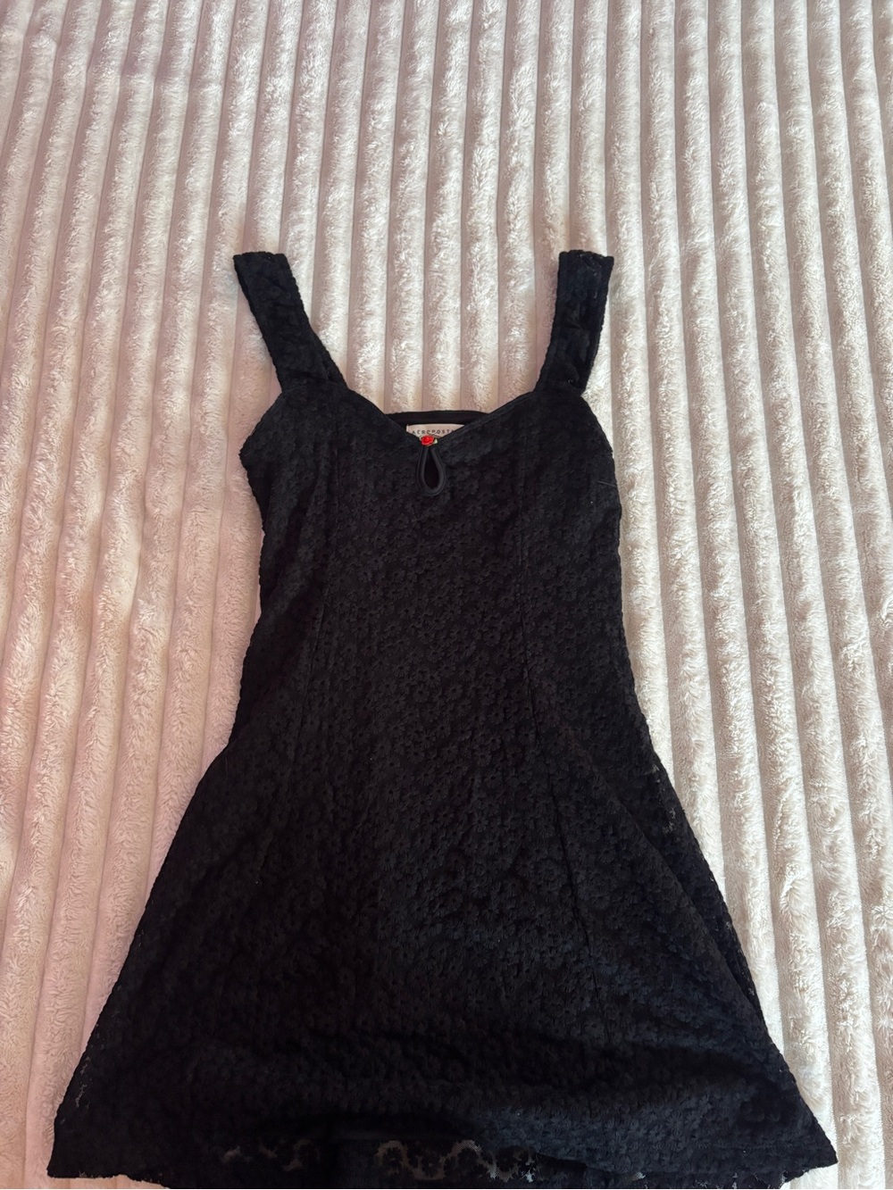 Aeropostale Black Lace Top with V-Neck